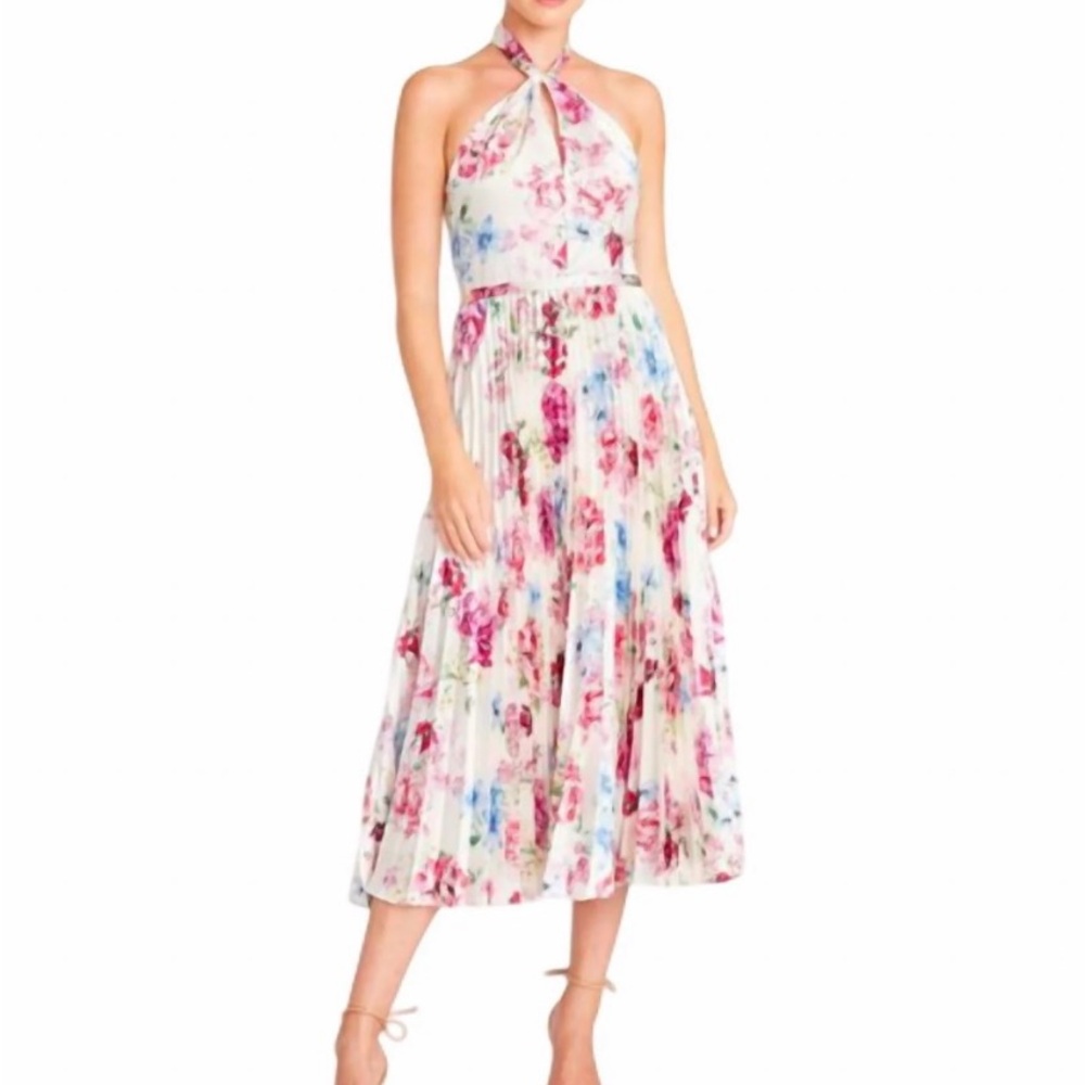 Halter Neck Midi Dress 🌺 by Monique Lhuillier NWT